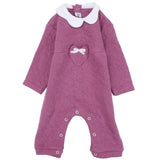 Footless Onesie With A Bow - Ourkids - Bumber