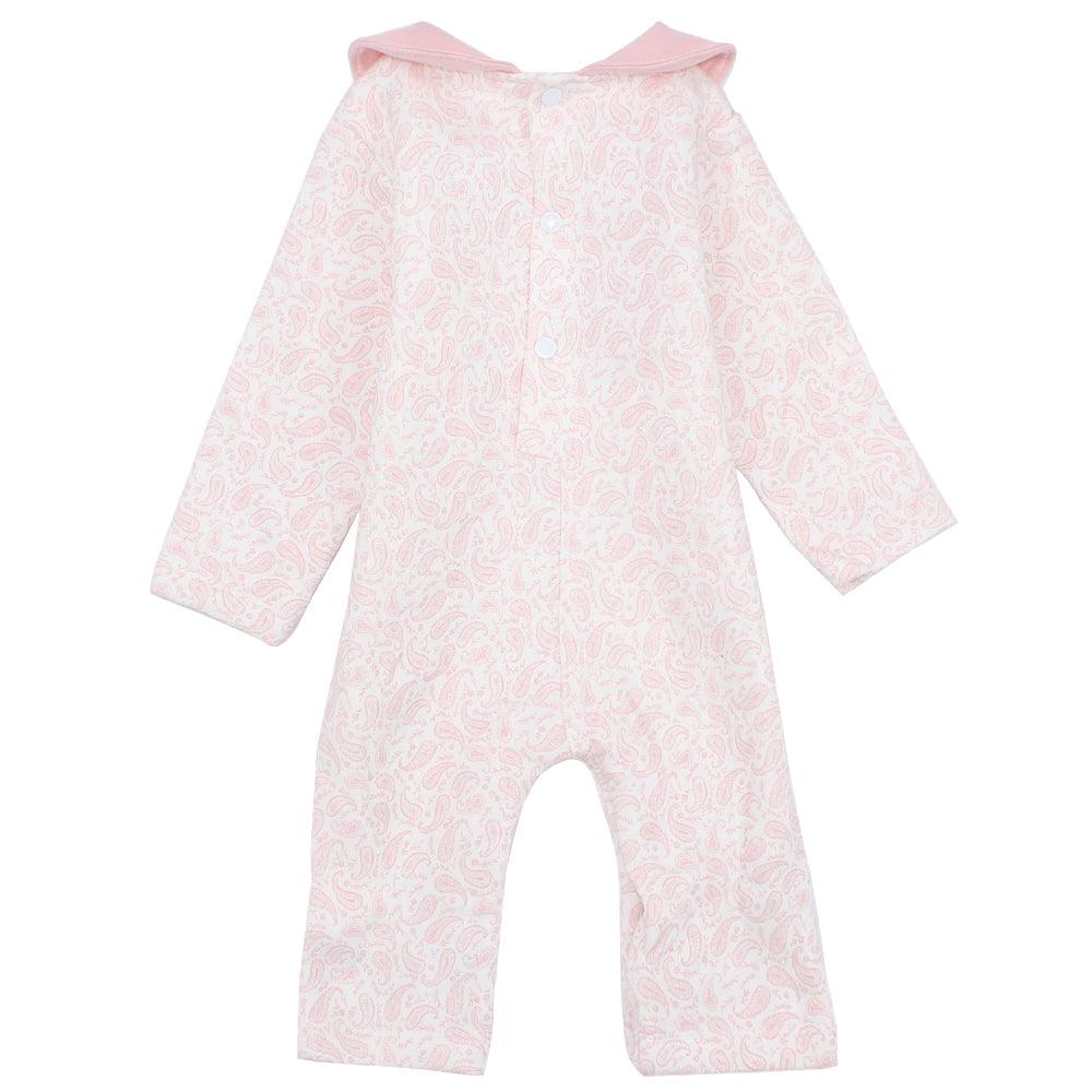 Footless Pink Onesie With Collar - Ourkids - Junior