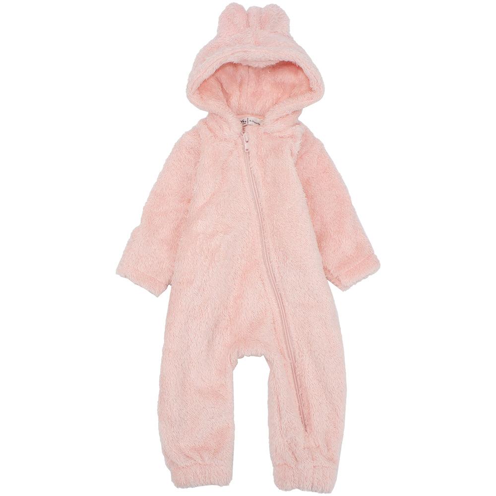 Footless Teddy fleeced Hooded Onesie - Ourkids - Ourkids