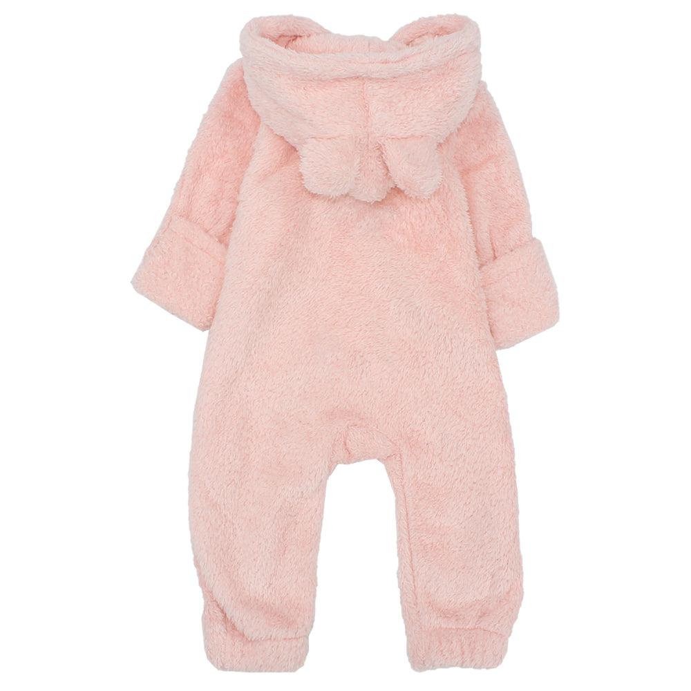 Footless Teddy fleeced Hooded Onesie - Ourkids - Ourkids