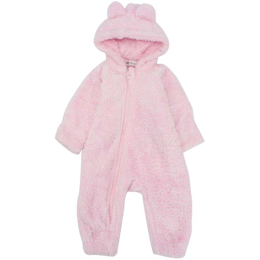 Footless Teddy fleeced Hooded Onesie - Ourkids - Ourkids