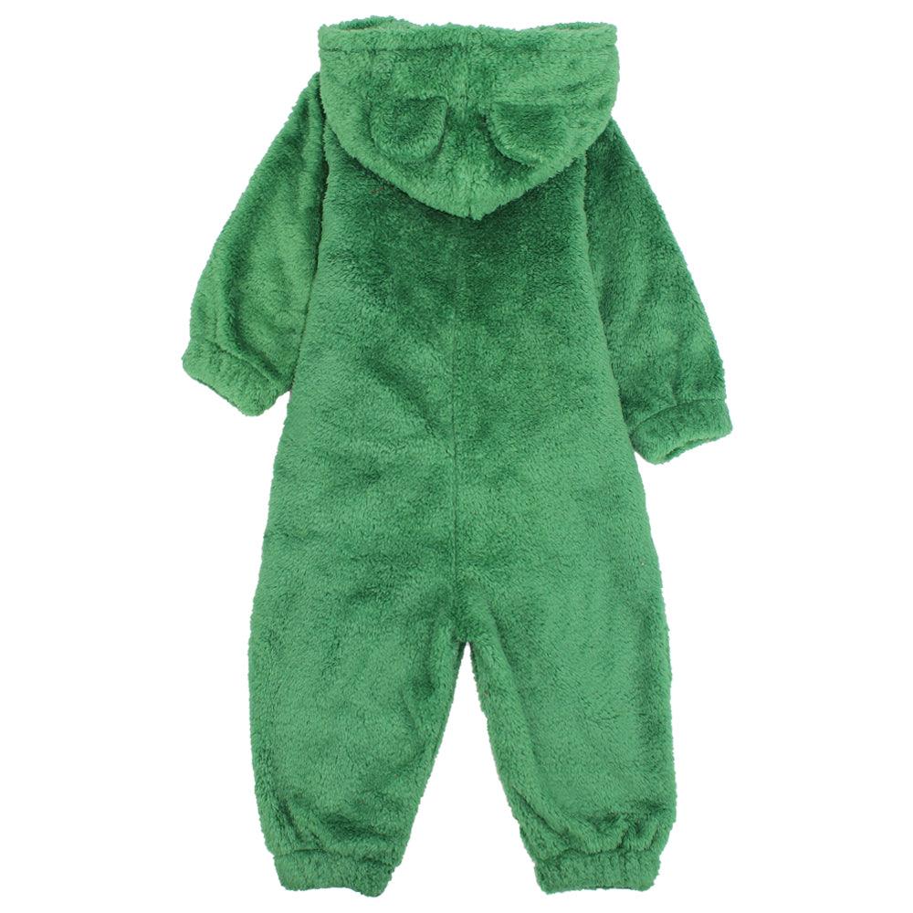 Footless Teddy fleeced Hooded Onesie - Ourkids - Ourkids