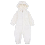 Footless Teddy fleeced Hooded Onesie - Ourkids - Ourkids