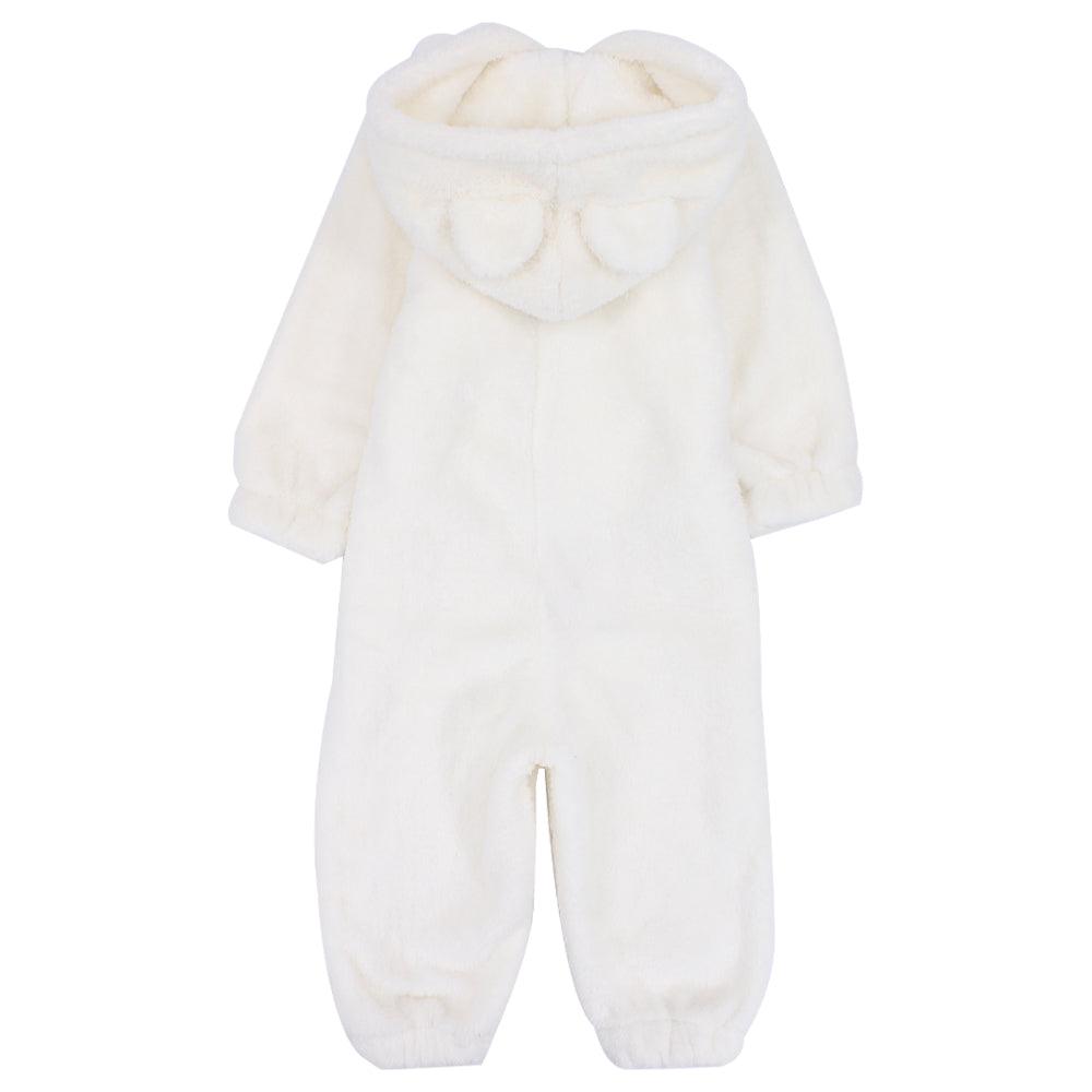 Footless Teddy fleeced Hooded Onesie - Ourkids - Ourkids