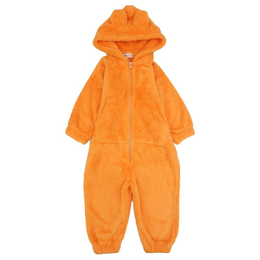 Footless Teddy fleeced Hooded Onesie - Ourkids - Ourkids