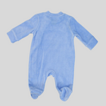 Foxy Light Blue Long-Sleeved Baby Footie - Ourkids - Al Sayad