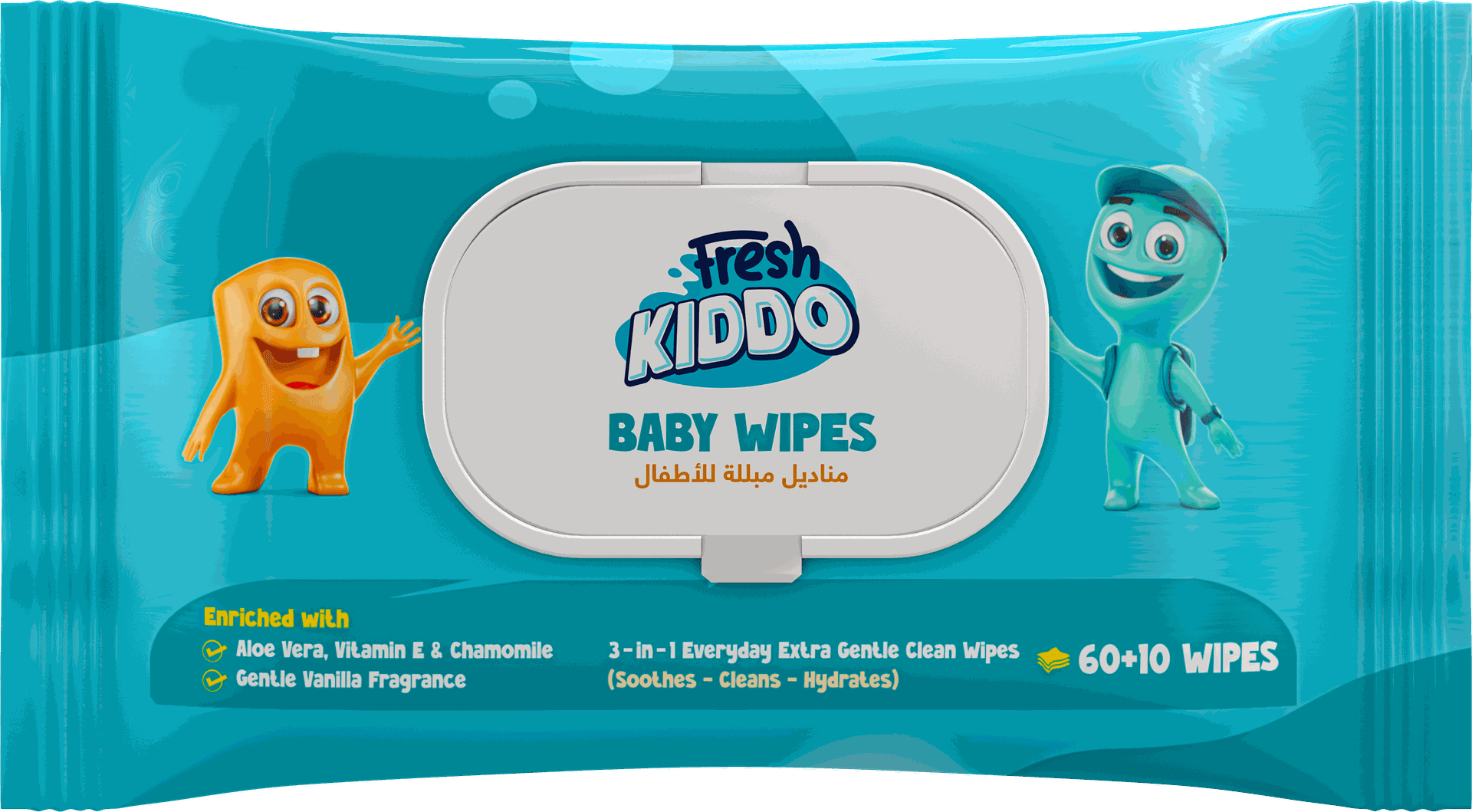 Fresh Kiddo Baby Wipes 70 Pcs - Ourkids - Fresh Kiddo