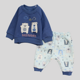 Friendly Bears Long-Sleeved Fleeced Pajama - Ourkids - Al Sayad