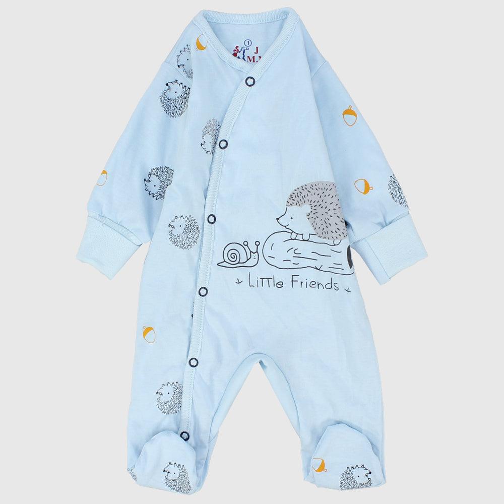 Friendly Hedgehog Long-Sleeved Baby Footie - Ourkids - JOKY