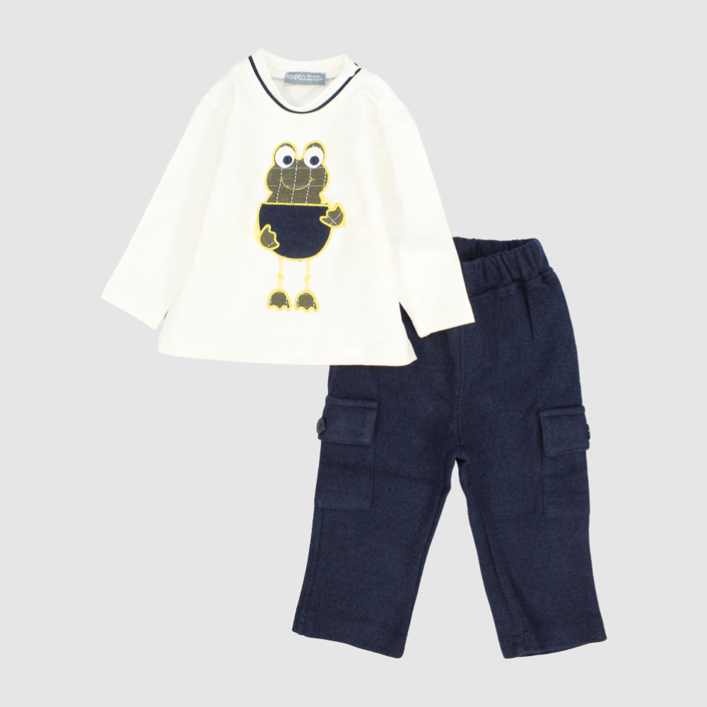 Froggy 2-Piece Outfit Set - Ourkids - Pompelo