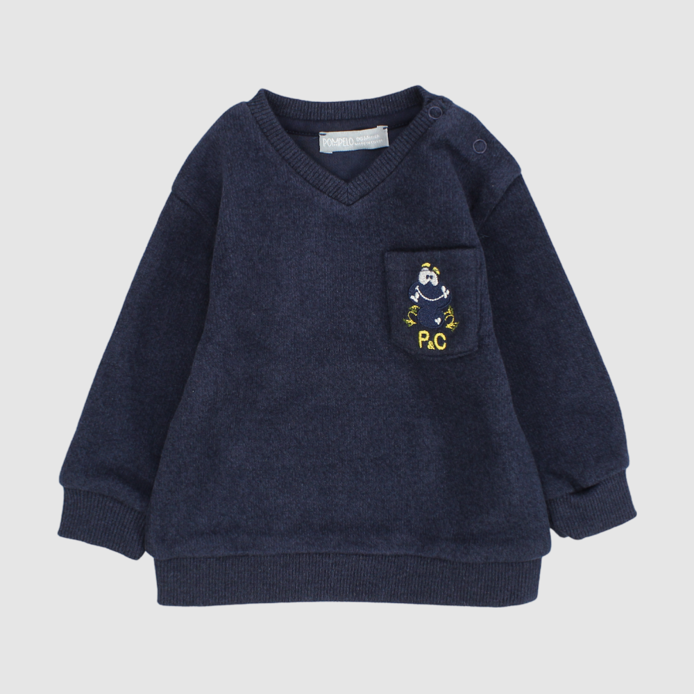 Froggy Long-Sleeved Fleeced Sweatshirt - Ourkids - Pompelo