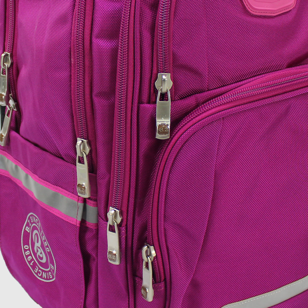 Fuchsia 18 Inches Backpack + Pencil Case - Ourkids - B.Z.