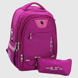 Fuchsia 18 Inches Backpack + Pencil Case - Ourkids - B.Z.