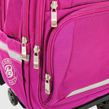 Fuchsia 18 Inches Trolley Backpack + Pencil Case - Ourkids - B.Z.