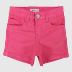 Fuchsia Gabardine Shorts - Ourkids - Playmore