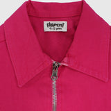 Fuchsia Long-Sleeved Gabardine Jacket - Ourkids - Playmore