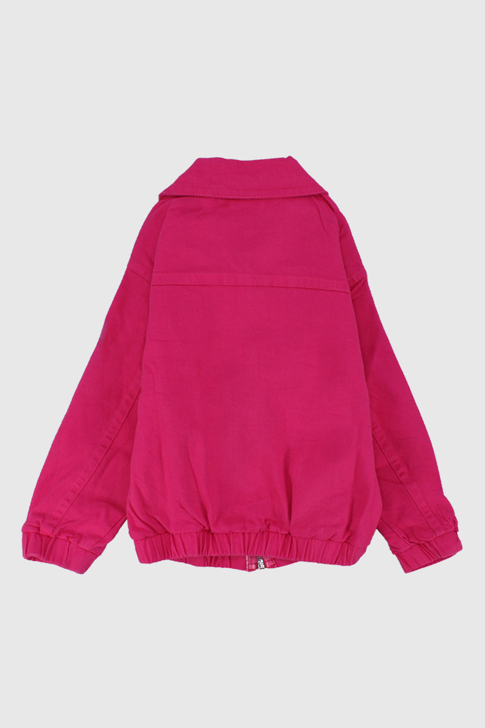 Fuchsia Long-Sleeved Gabardine Jacket - Ourkids - Playmore