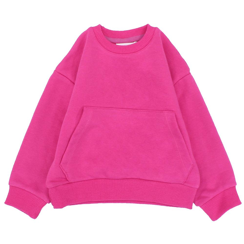 Fuchsia Long-Sleeved Sweatshirt - Ourkids - Ourkids