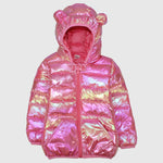 Fuchsia Long-Sleeved Waterproof Hooded Jacket - Ourkids - Mini Me