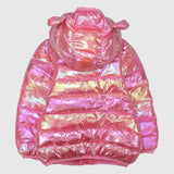 Fuchsia Long-Sleeved Waterproof Hooded Jacket - Ourkids - Mini Me