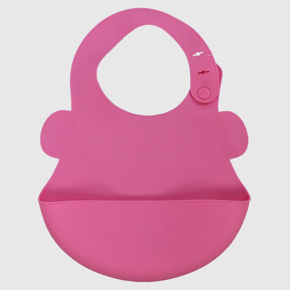 Fuchsia Silicone Bib - Ourkids - Bella Bambino