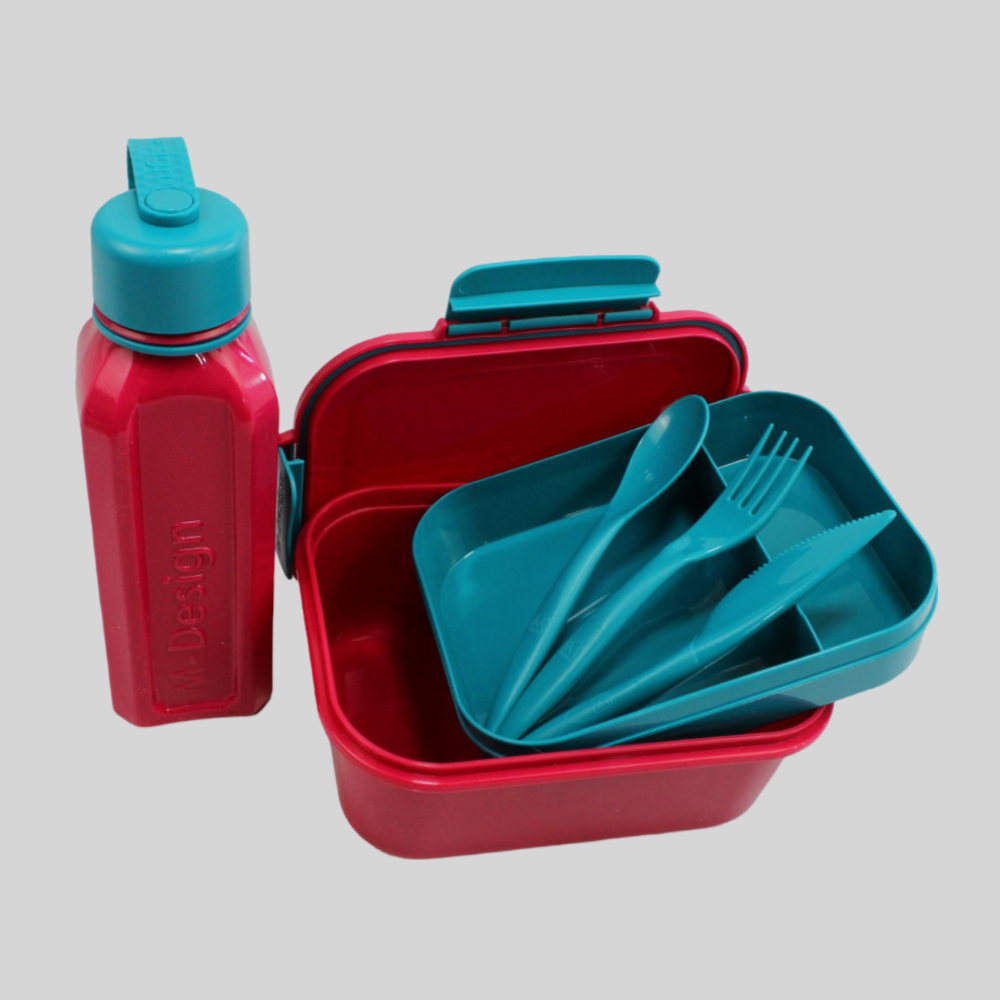 Fuchsia/Teal The New M-Design Lunch Set - 1.1 L - Ourkids - M Design