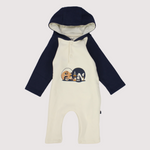 Fun Long-Sleeved Hooded Footless Onesie - Ourkids - Junior