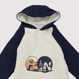 Fun Long-Sleeved Hooded Footless Onesie - Ourkids - Junior