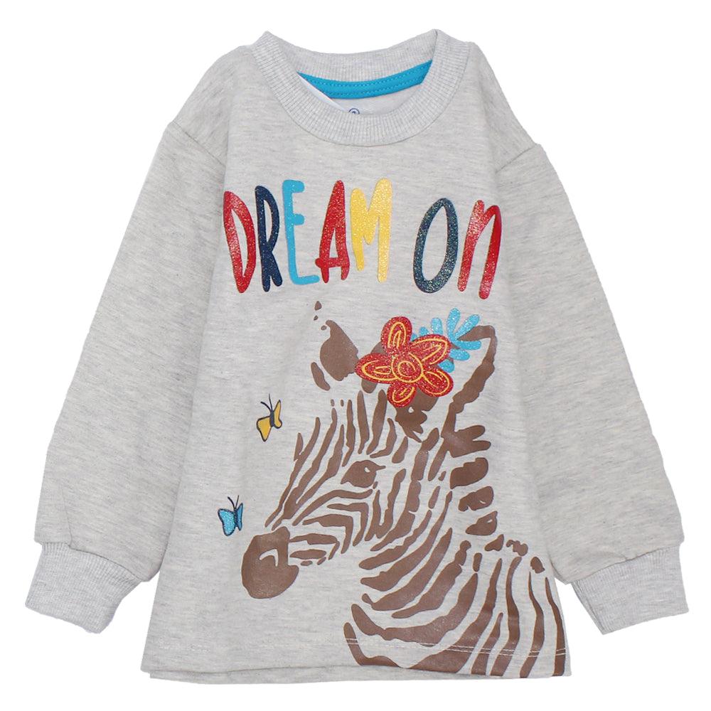 Fun Zebra Long-Sleeved Fleeced Pajama - Ourkids - JOKY