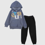 Future Long-Sleeved Fleeced Hooded Pajama - Ourkids - JOKY