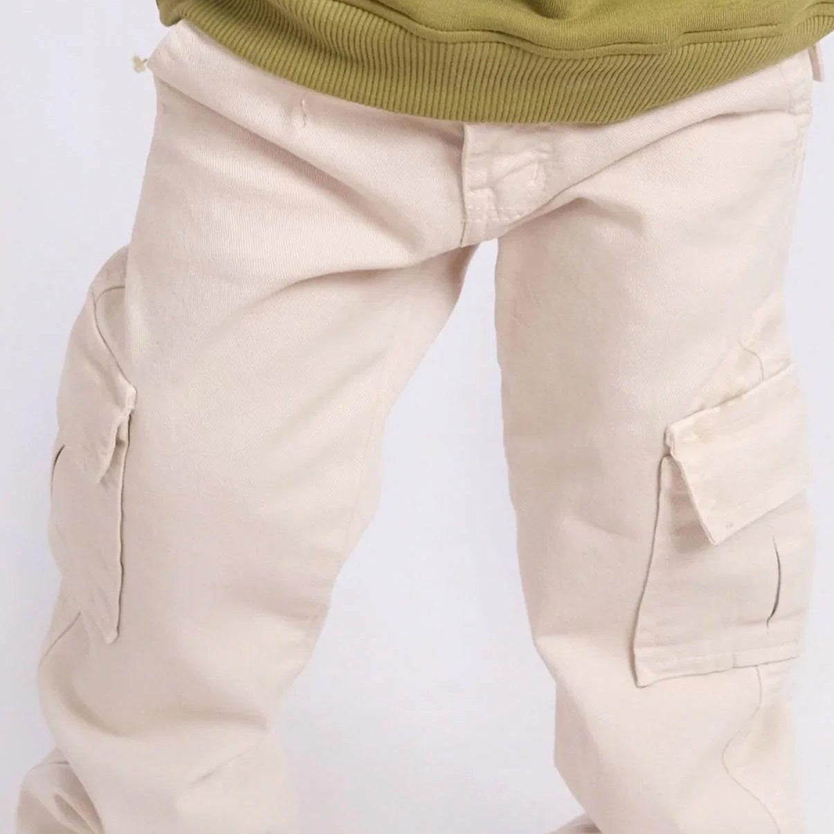 Gabardine Cargo Pants - Ourkids - Playmore