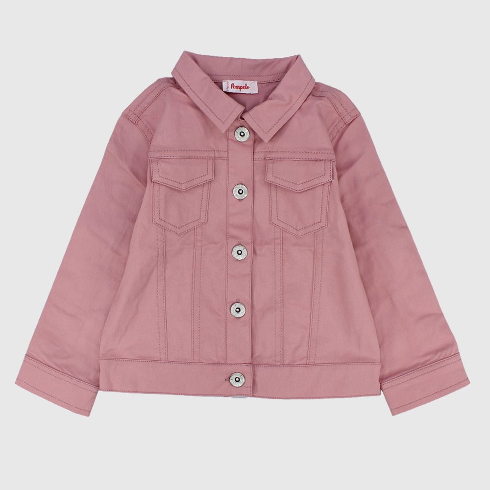 Gabardine Long-Sleeved Jacket - Ourkids - Pompelo