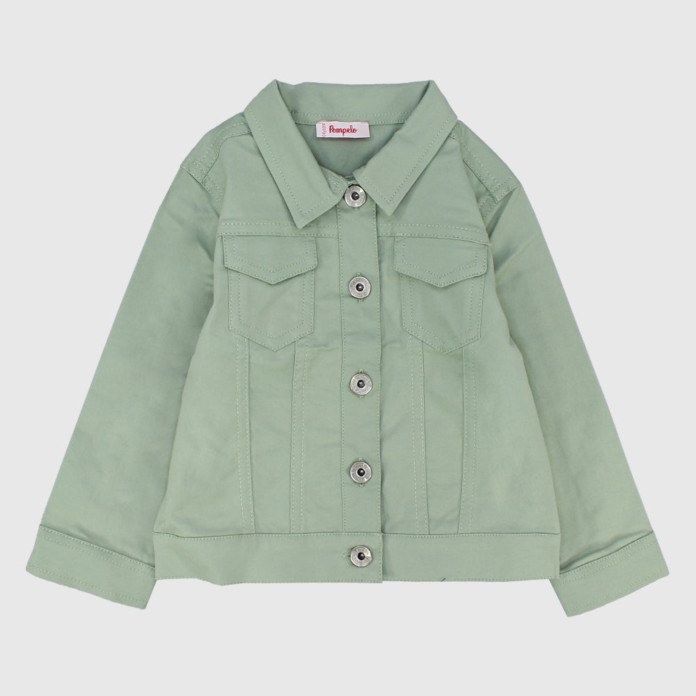 Gabardine Long-Sleeved Jacket - Ourkids - Pompelo