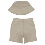 Gabardine Shorts + Bucket Hat - Ourkids - Okapi