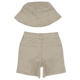 Gabardine Shorts + Bucket Hat - Ourkids - Okapi