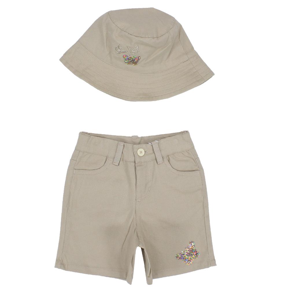 Gabardine Shorts + Bucket Hat - Ourkids - Okapi