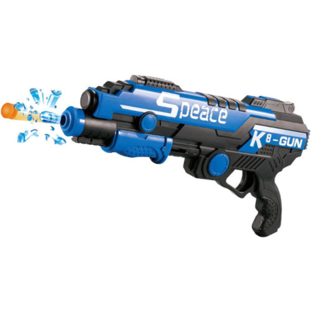 Space K8 Gun – Foam & Gel Bullet Blaster Toy (Blue)