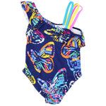 Girl's One-Piece Butterfly Swimsuit - Ourkids - Global