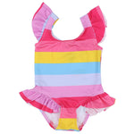 Girl's One-Piece Ruffled Swimsuit - Ourkids - Kidia