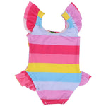 Girl's One-Piece Ruffled Swimsuit - Ourkids - Kidia