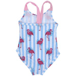 Girl's One-Piece Swans Swimsuit - Ourkids - I.Wear