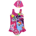 Girl's One-Piece Swimsuit + Cap - Ourkids - Cherries