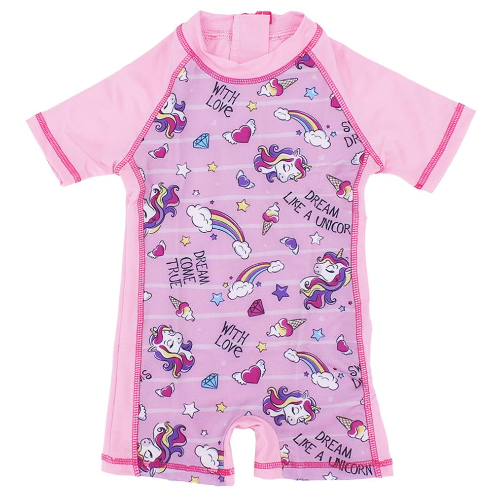 Girl's Unicorn Overall Swimsuit - Ourkids - I.Wear