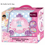 Girls Makeup Case Toy Children Beautiful Nail Art Sticker Sets Pretend Play Cosmetics Set - Ourkids - OKO