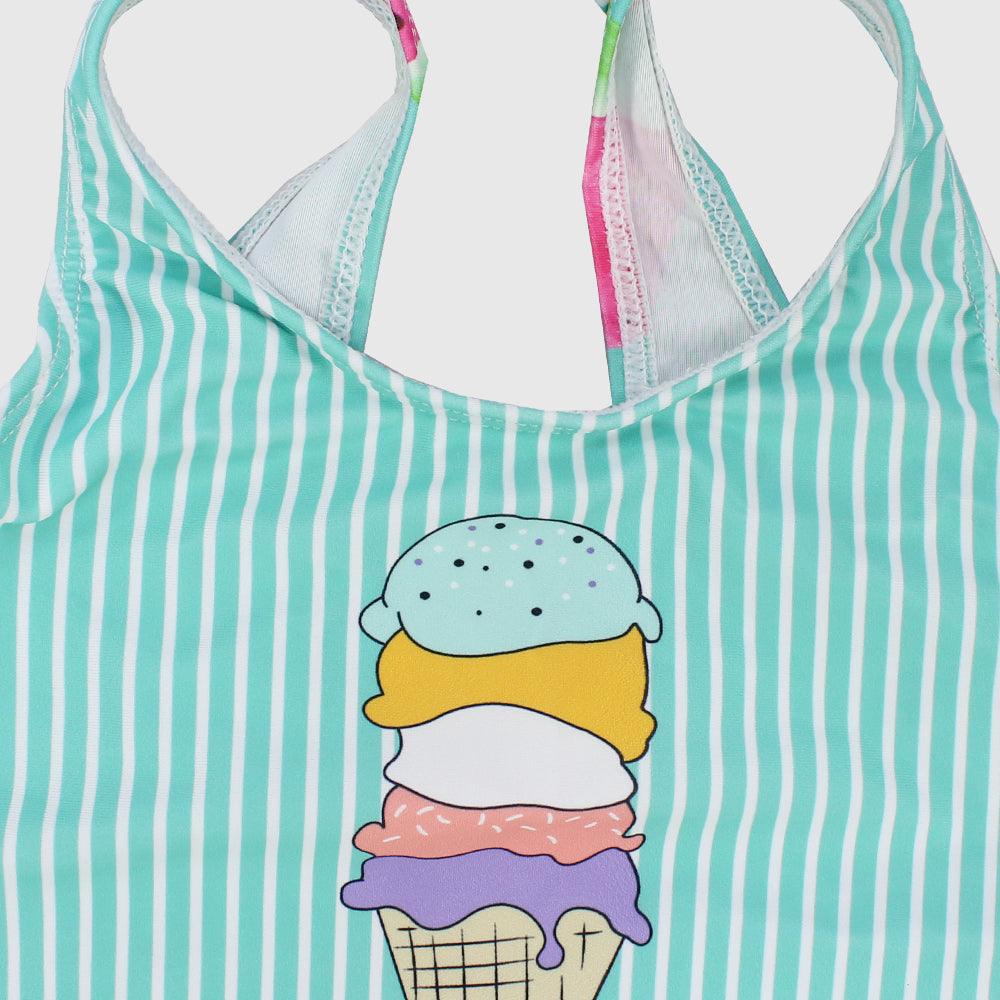 Girls' One-Piece Swimsuit (Ice Cream) - Ourkids - Global