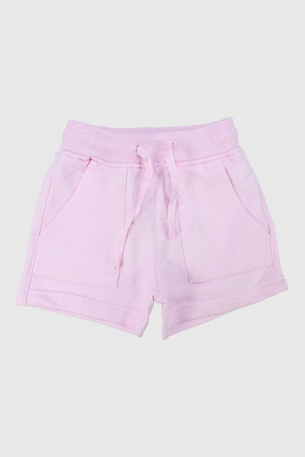 Girls' Pink Comfy Shorts - Ourkids - Playmore