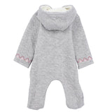 Girly Long-Sleeved Hooded Baby Footie - Ourkids - Junior