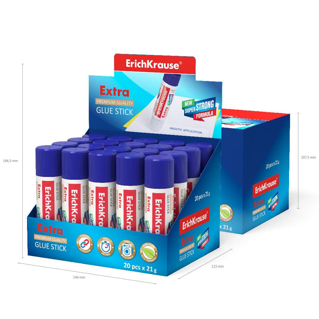 Glue stick ErichKrause® Extra, 21 g - Ourkids - Erich Krause