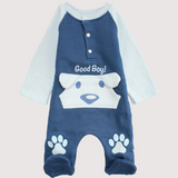 Good Boy Long-Sleeved Baby Footie - Ourkids - Junior