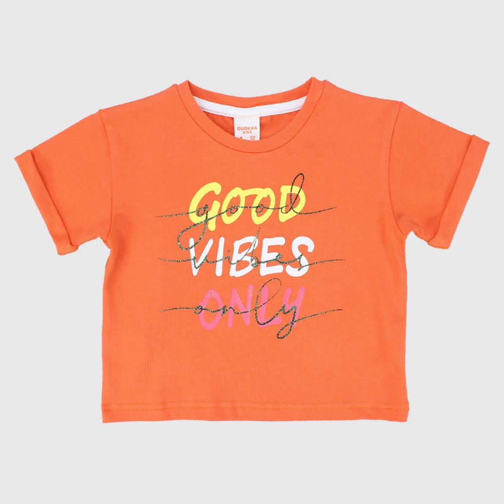 Good Vibes Short-Sleeved T-Shirt - Ourkids - Quokka